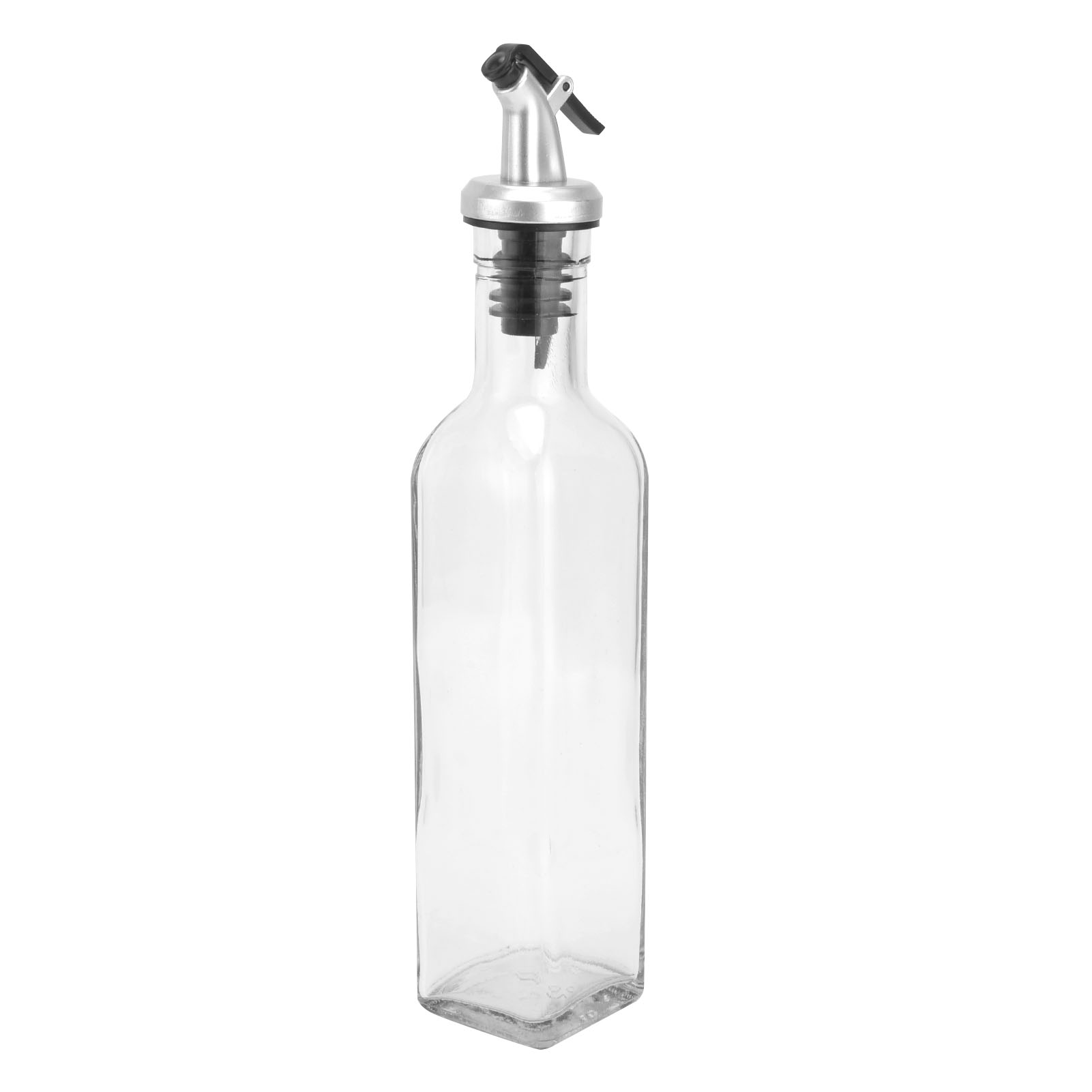 Ölspender Aus Glas Und Bemalte Plastikflasche Für Sojasauce, Essig Und Kochwein