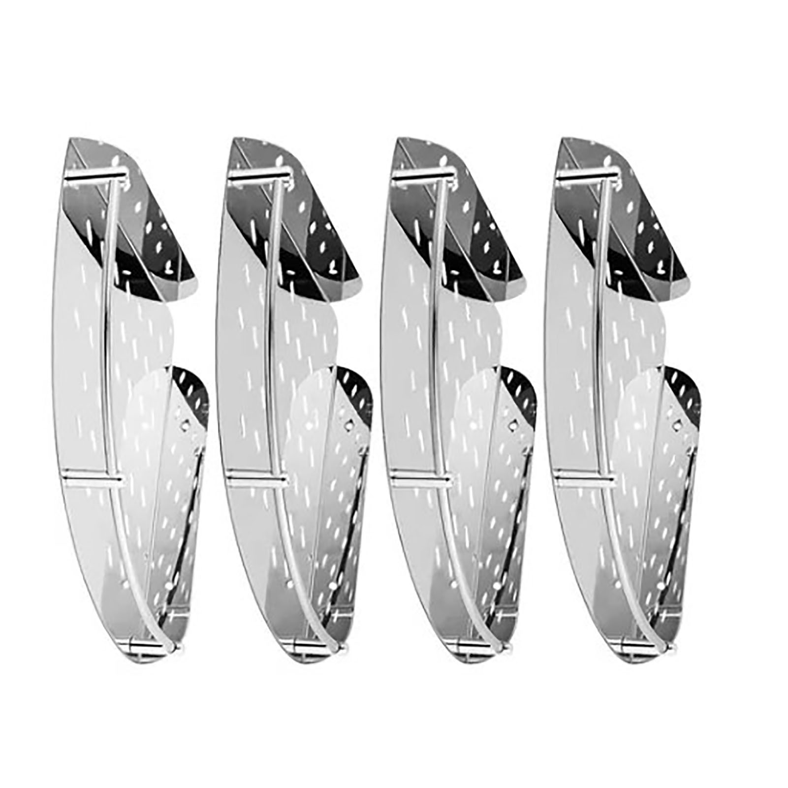 Set Mit 4 Eckduschablagen Aus Edelstahl, Robust, Platzsparend, Zur Wandmontage