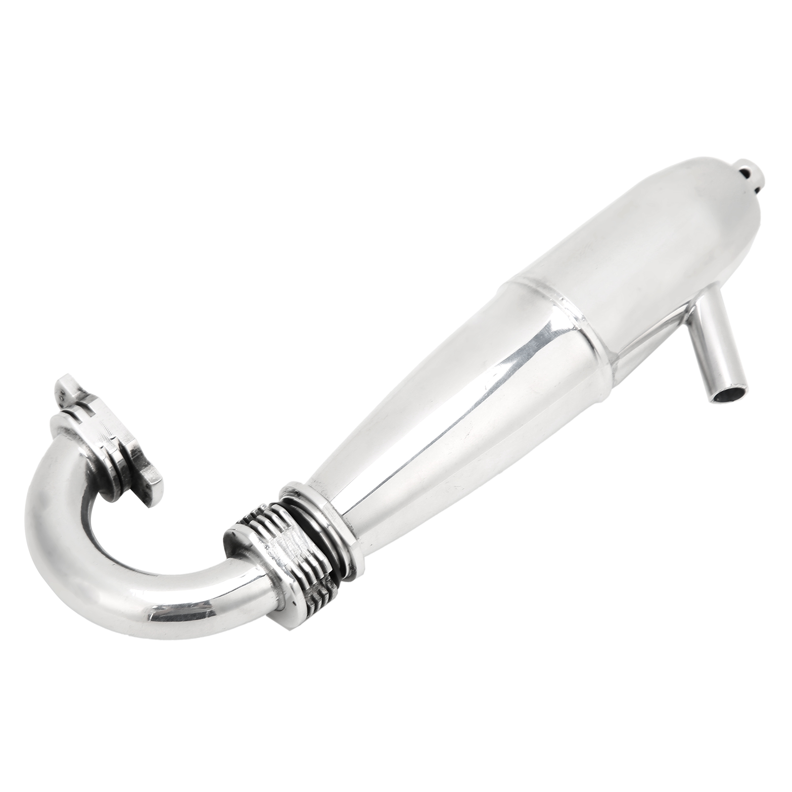 Hochleistungsfähiges, Verformungsbeständiges Auspuffrohr Aus Aluminiumlegierung Als Zubehör Für Ferngesteuerte Öltransporter Im Maßstab 1:8.