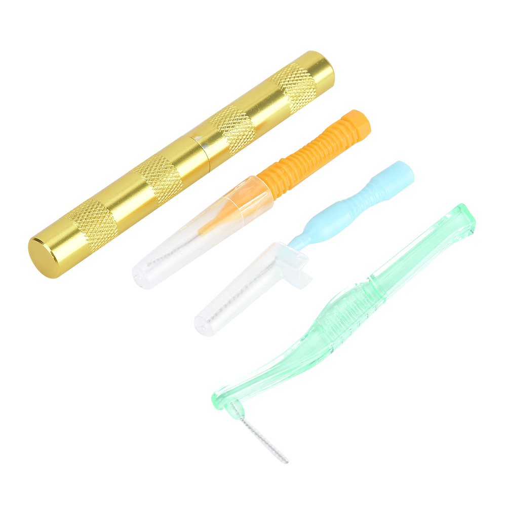 4-teiliges Airbrush-reinigungsset: 3 Reinigungsbürsten + Messer