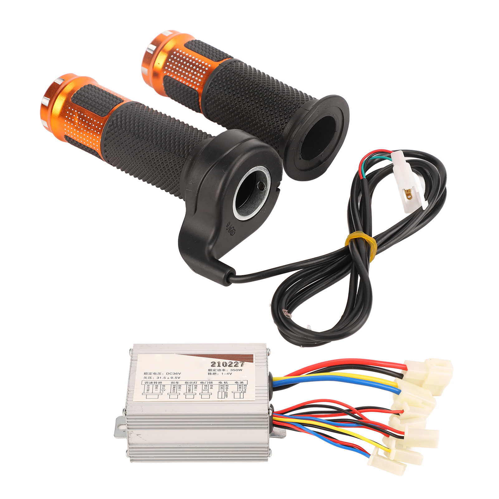 36v 350w Drehgasgriff Und Geschwindigkeitsregler Aus Gebürsteter Aluminiumlegierung Für Elektrofahrräder, Dreiräder Und Motorräder