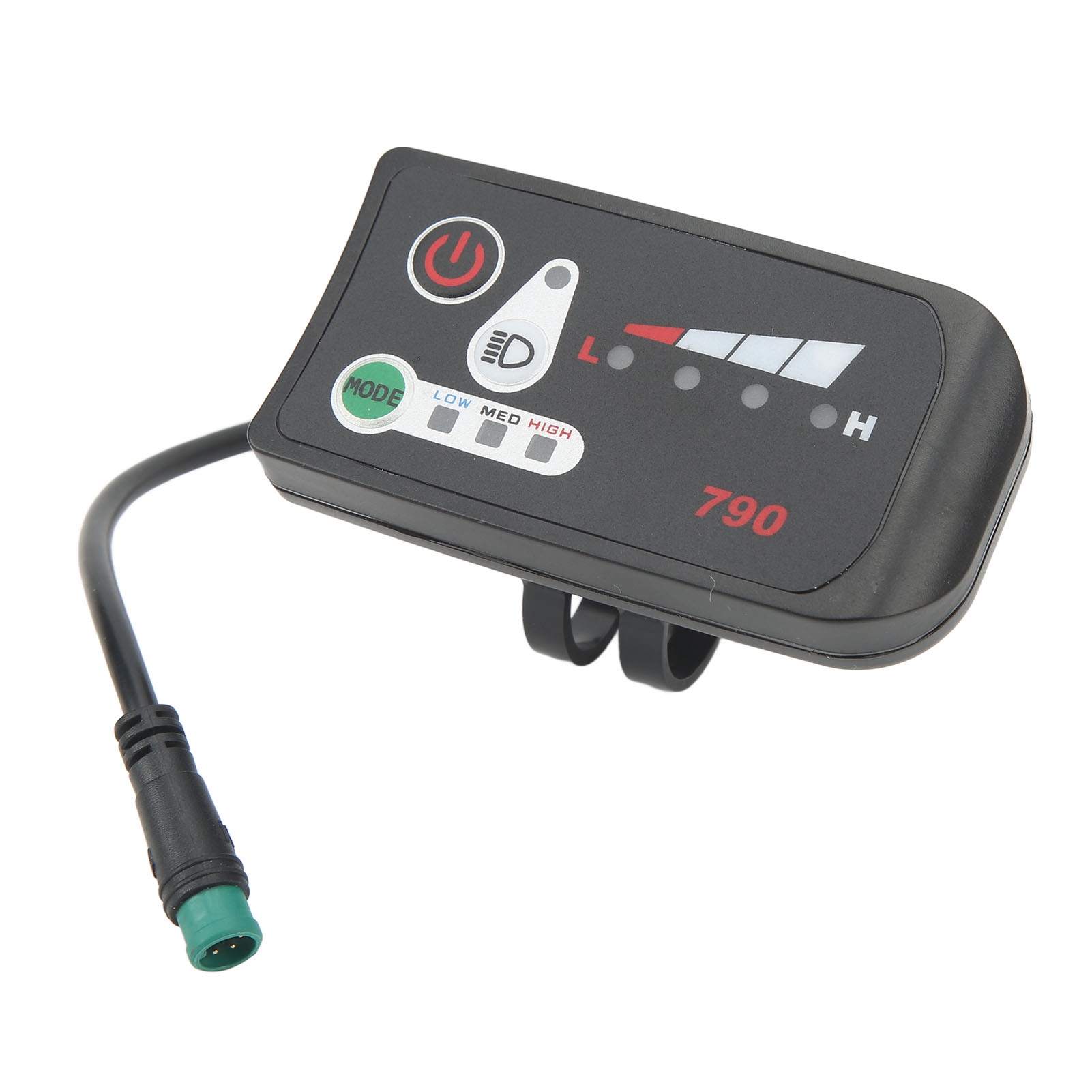 Led-display-kit Für E-bikes, Umbausatz Mit Wasserdichtem 5-poligem Stecker, Kompatibel Mit 22,2-mm-lenkern, 48 V