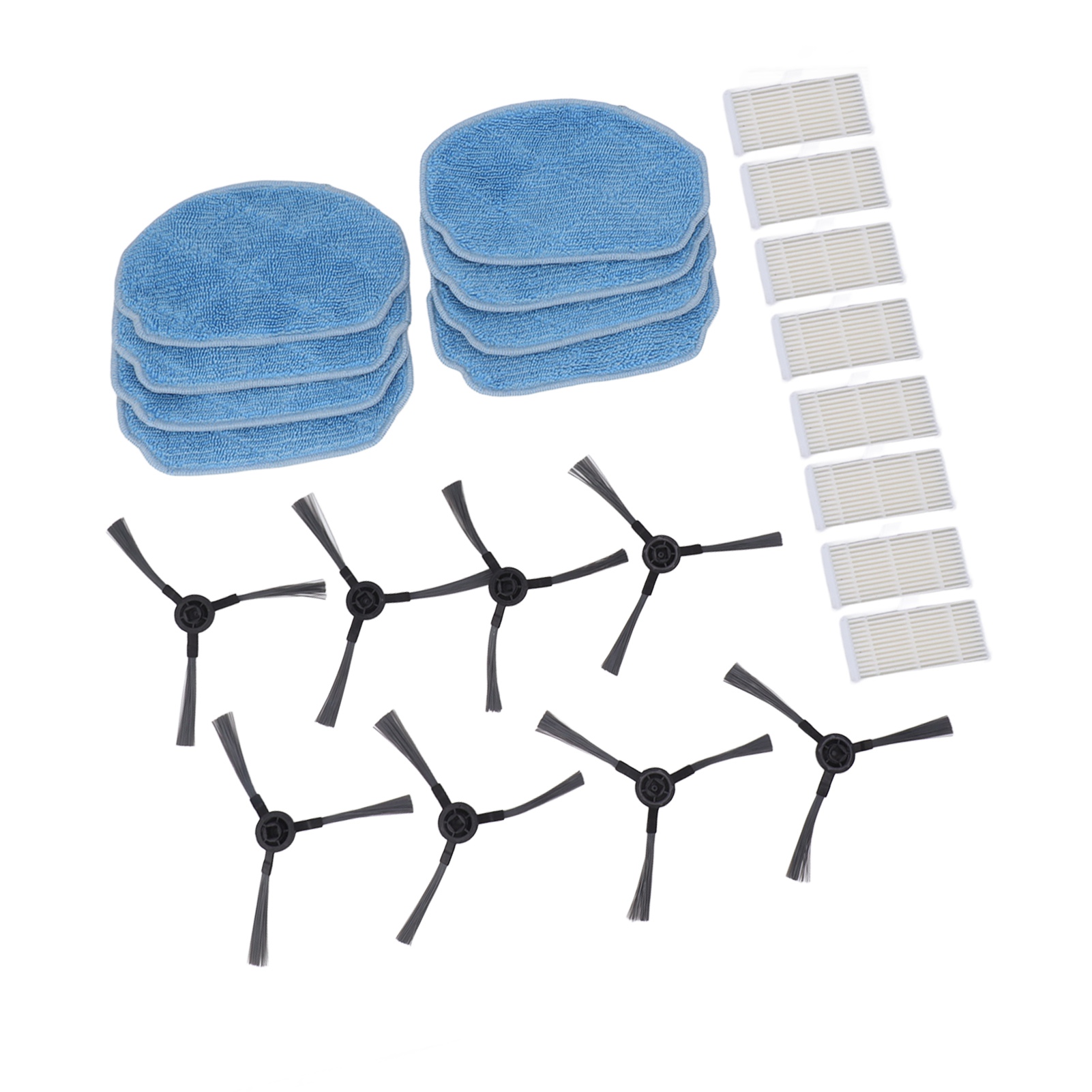 Zubehörset Für Saugroboter, Wischtuch, Seitenbürsten, Ersatzfilter Für Mannv Br150 Br151