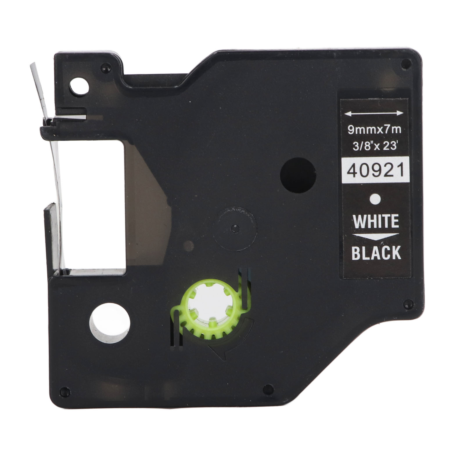 Mm X 7 M Wasserfestes, Ölbeständiges, Transparentes Etikettenband Für Dymo160 210d Drucker Pnp, Weiß Auf Schwarz