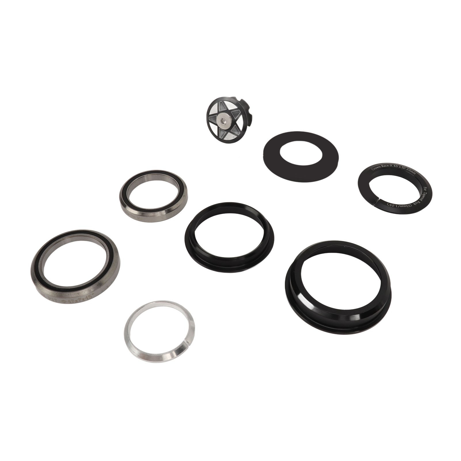 Lagerschalensatz Für Fahrradgabel, Steuersatzlager Für 44-50,6 Mm Konischen Rahmen, 1,25 Zoll Konische Gabel