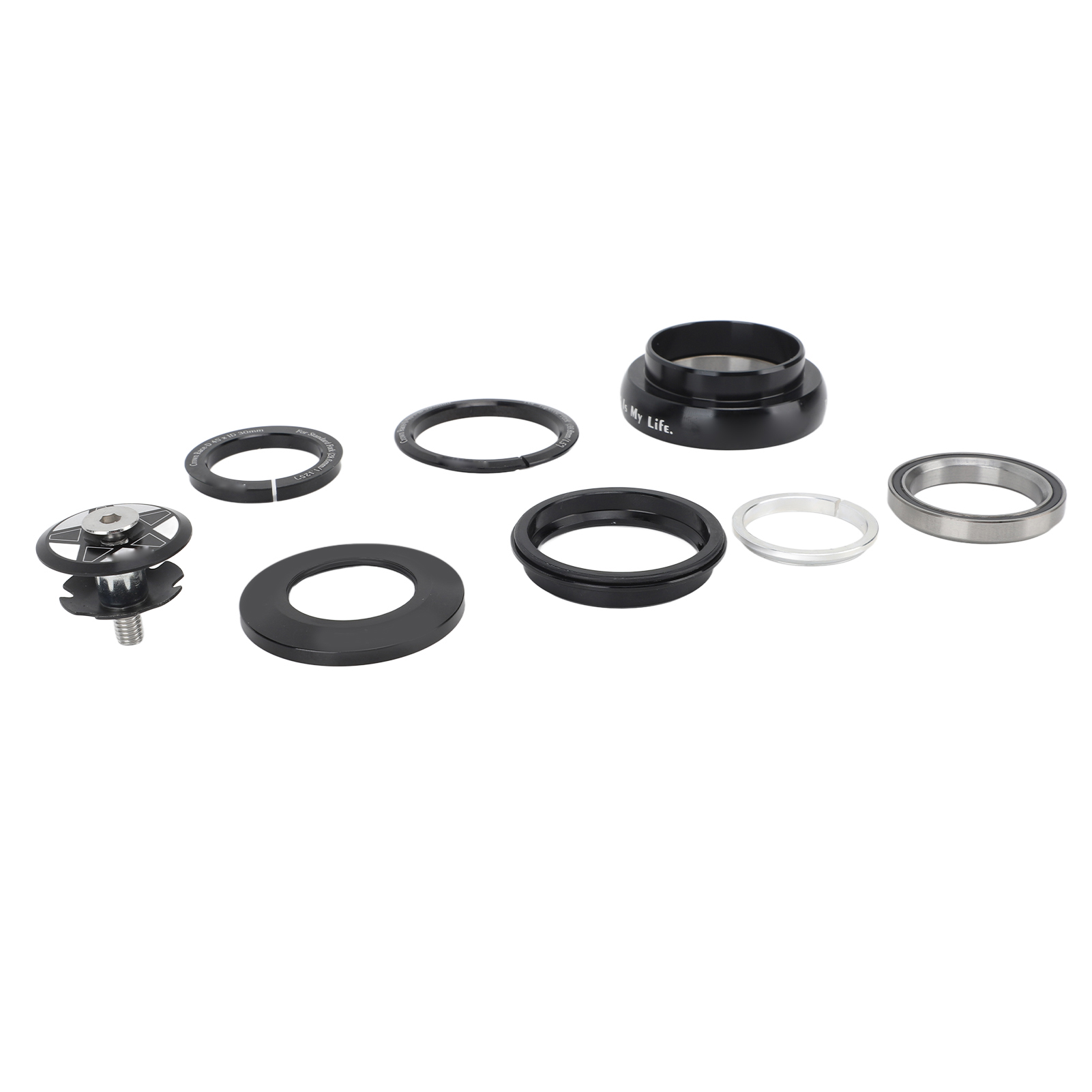Aluminium-fahrradlenker, Steuersatz Für Mountainbike-vorderradgabel, 44 Mm Gerades Gabelschaftrohr, 28,6 Mm Gerade Oder 1,5 Zoll Konische Gabel