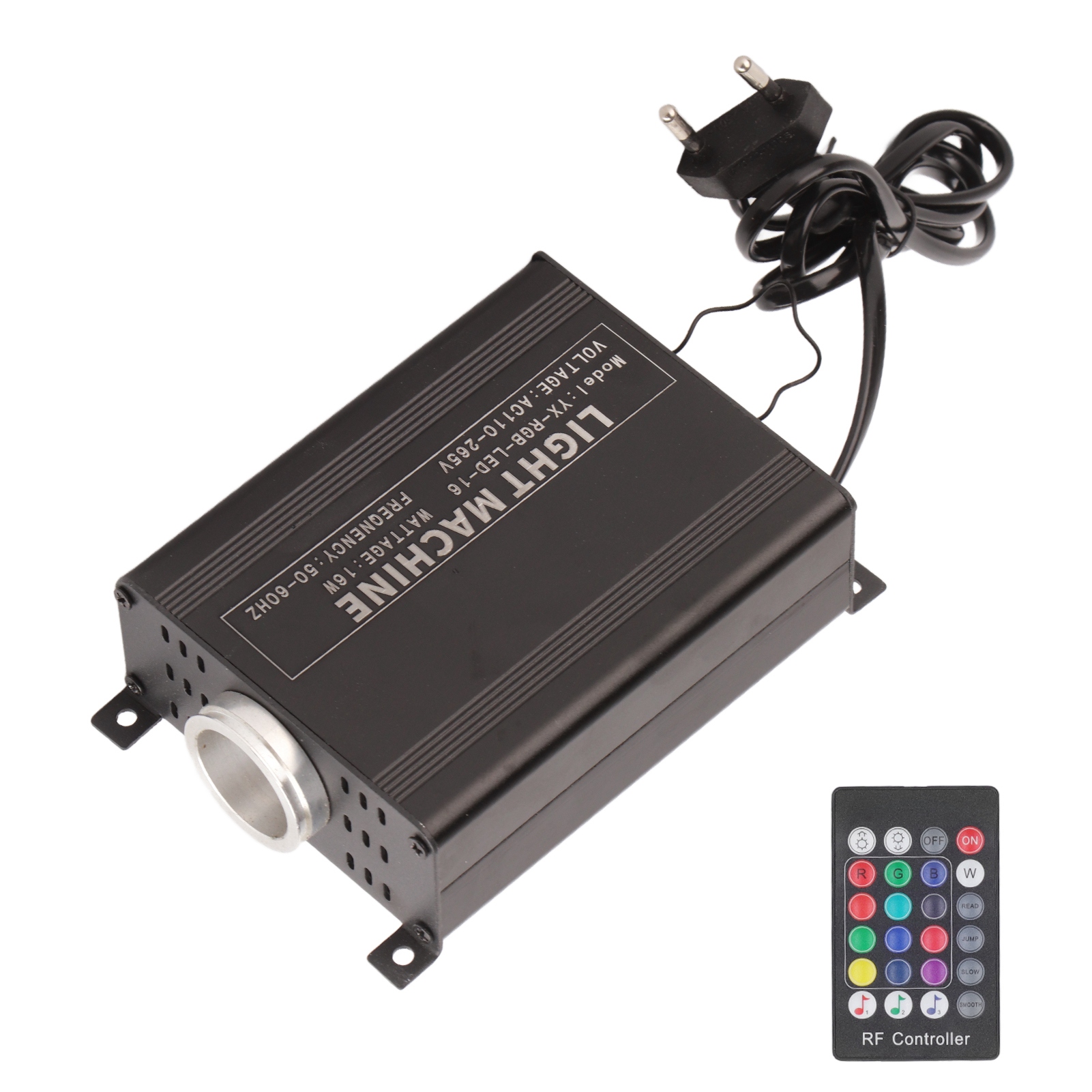 Farbige Glasfaserleuchte, Rgbw-deckenleuchte Mit Telefon- Und Soundsteuerung, 100–265-v-eu-stecker Für Zuhause Und Auto