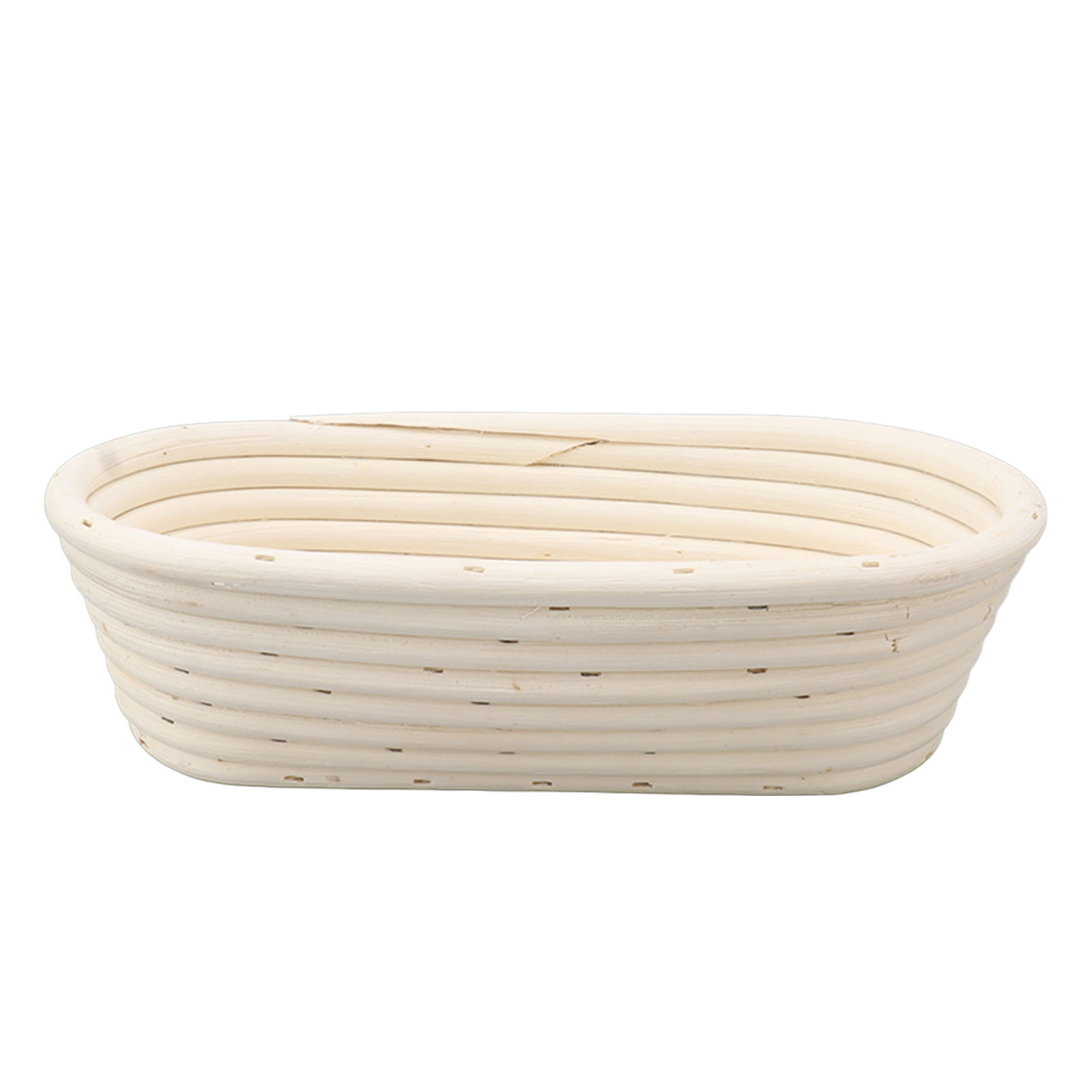Ovaler Gärkorb 25 Cm Aus Naturrattan, Set Mit Sauerteigkorb, Teigschaber, Abdecktuch Und Pinsel