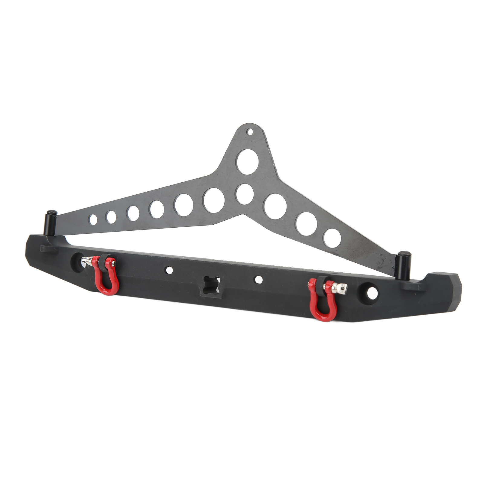Rc-heckstoßstange Aus Aluminiumlegierung Mit Led-anhängerbeleuchtung Für Trx-4 Scx10 90046 Scx10iii 1/10-modellauto
