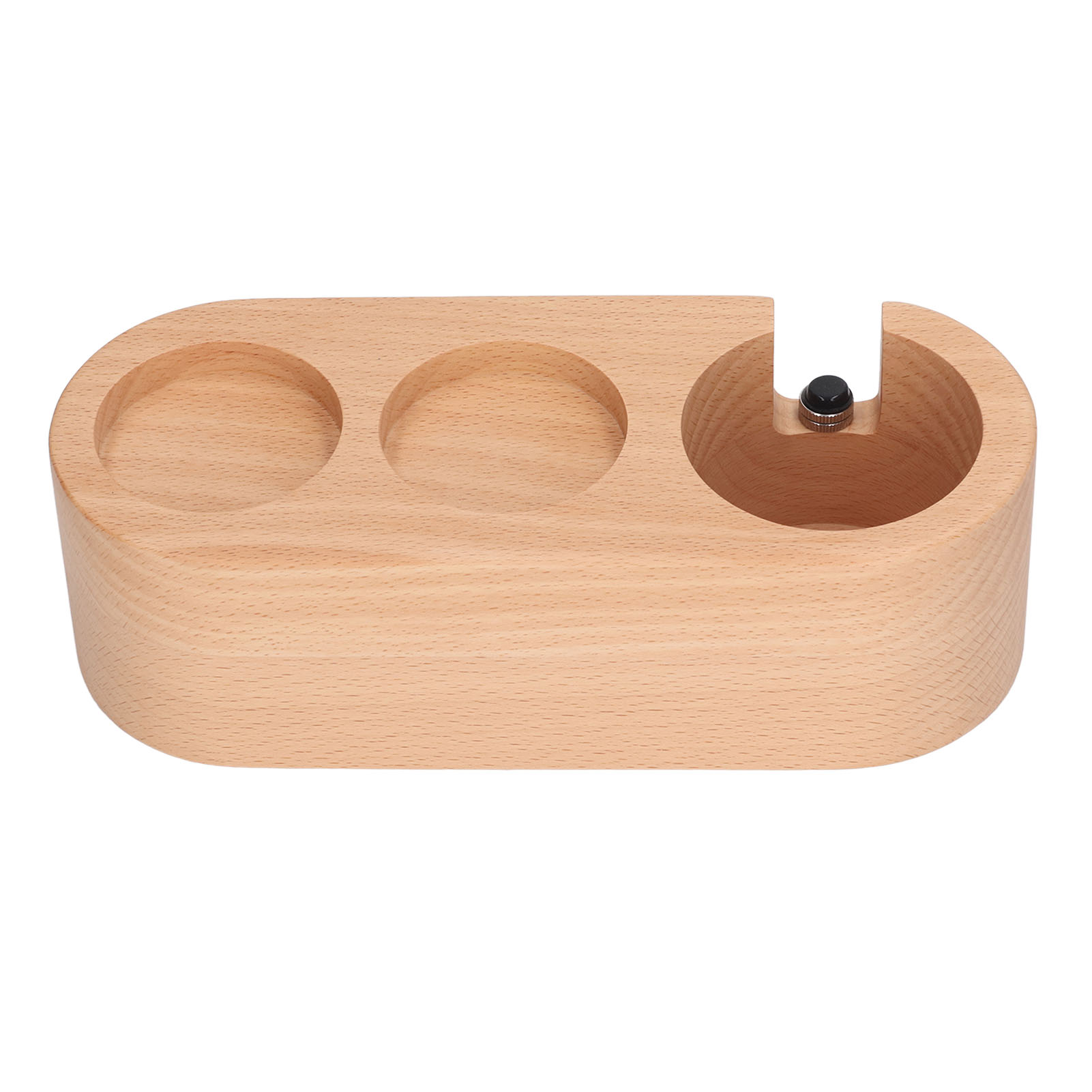 Kaffeefilterhalter Aus Holz Mit 3 Rutschfesten Löchern, Tamperständer, Tamperstation Aus Holz, 51 Mm/2 Zoll Sockel