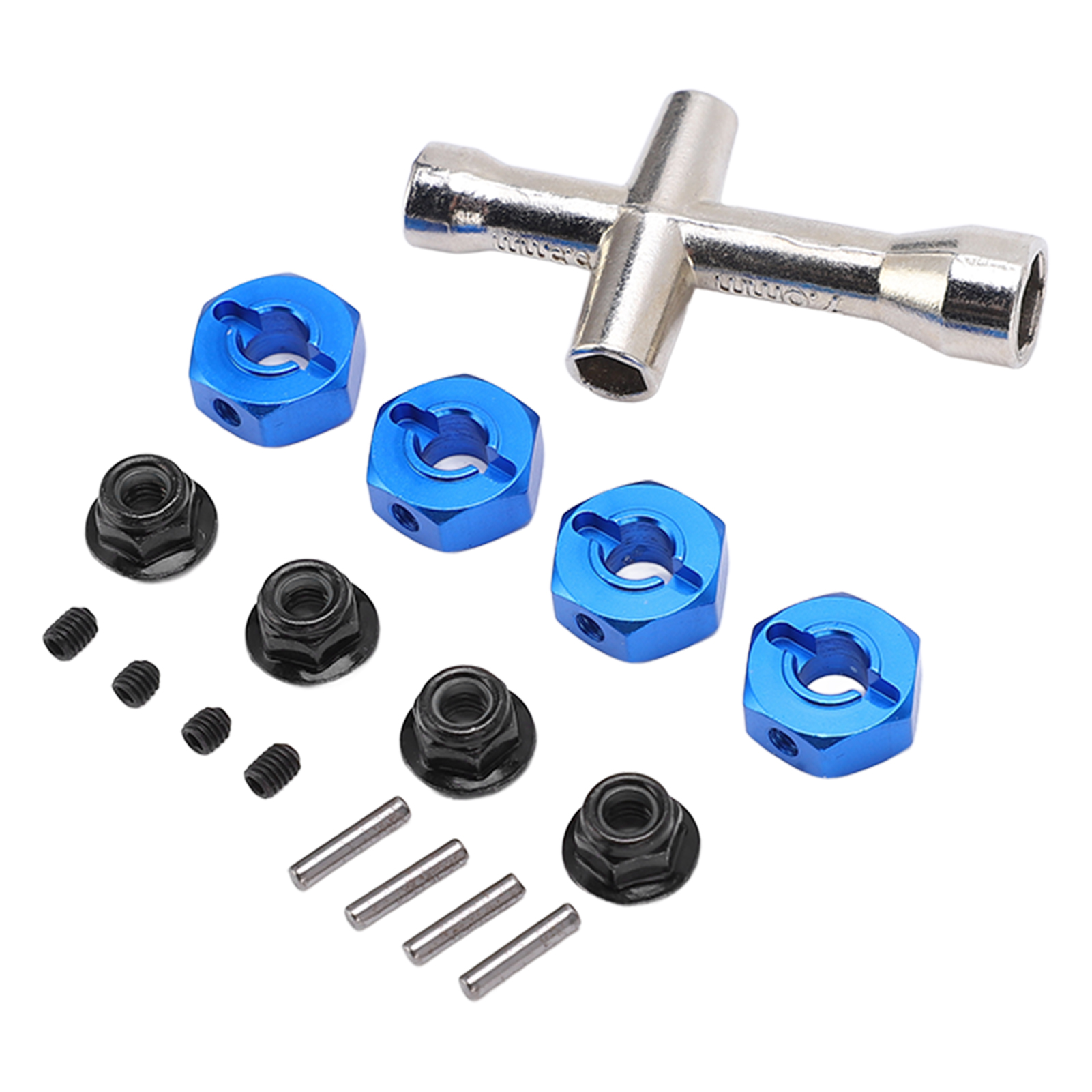 Stück 5 Mm Sechskantmuttern Aus Metall Für Rc-car-räder Mit Kreuzschlitz Für Traxxas Slash 4x4 2wd