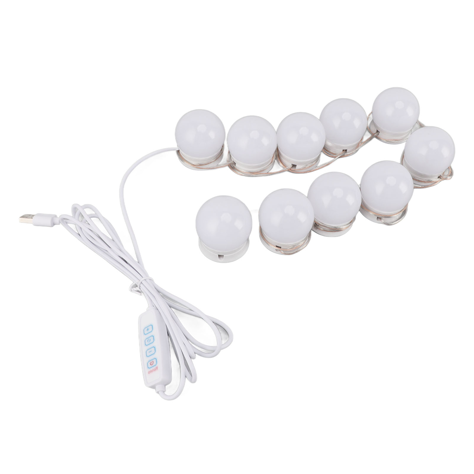 Led-schminkleuchte Mit 10 Dimmbaren Usb-lampen, Farbe Und Helligkeit Einstellbar, Für Badezimmer- Und Ankleidezimmerspiegel