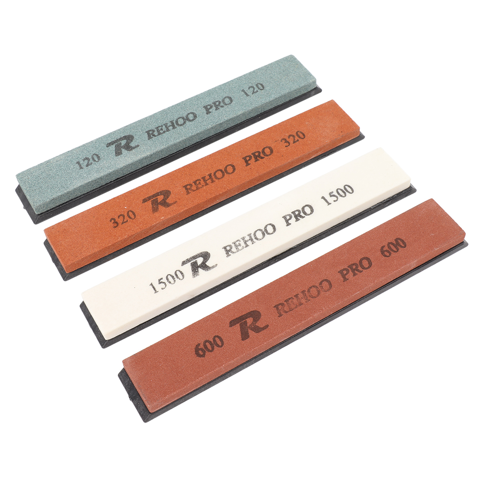 Set Mit 4 Schleifsteinen (körnung 120/320/600/1500) Für Messer, Scheren, Meißel Und Äxte
