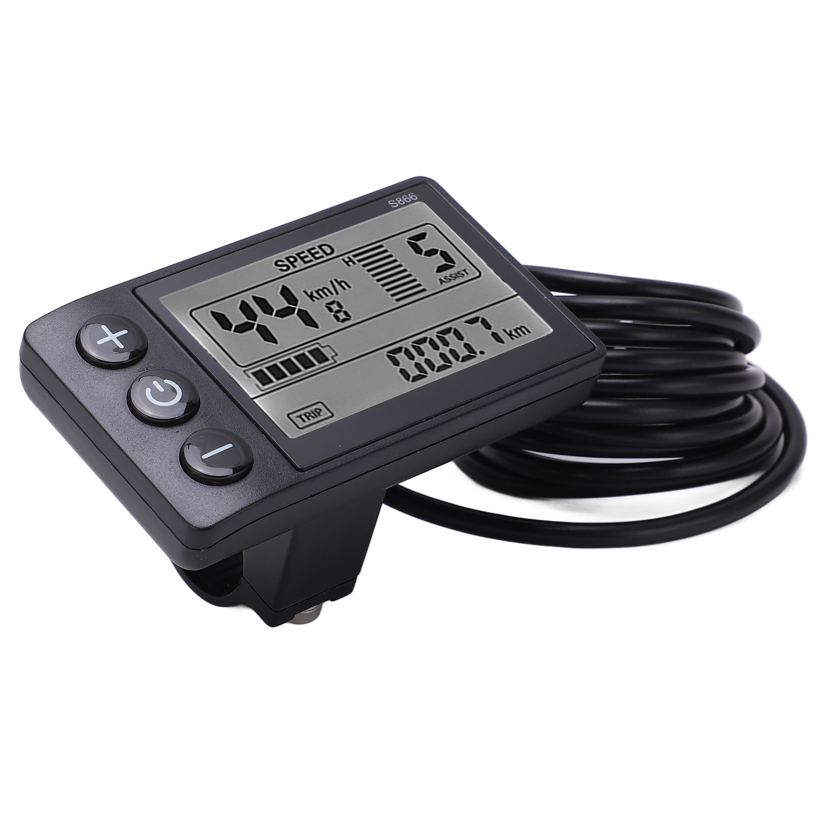 S866 Lcd-bildschirm, Bordcomputer Für E-bikes (24 V, 36 V, 48 V), Scooter-bedienfeld Mit Sm-stecker