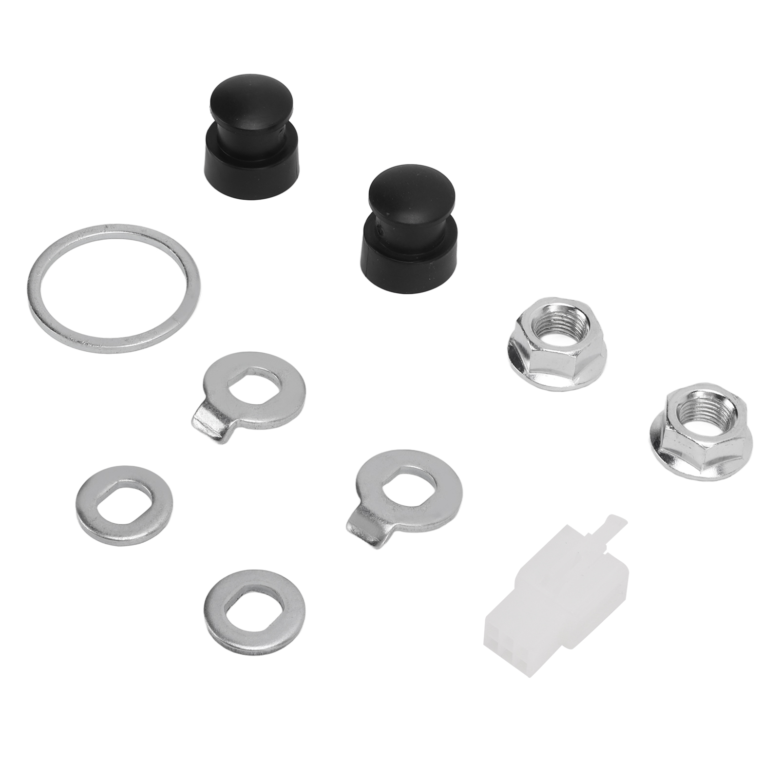 Stahl-nabenmotormutter- Und Unterlegscheiben-set Für Fahrräder, 12-mm-achse Für Universelle Fahrradkomponenten