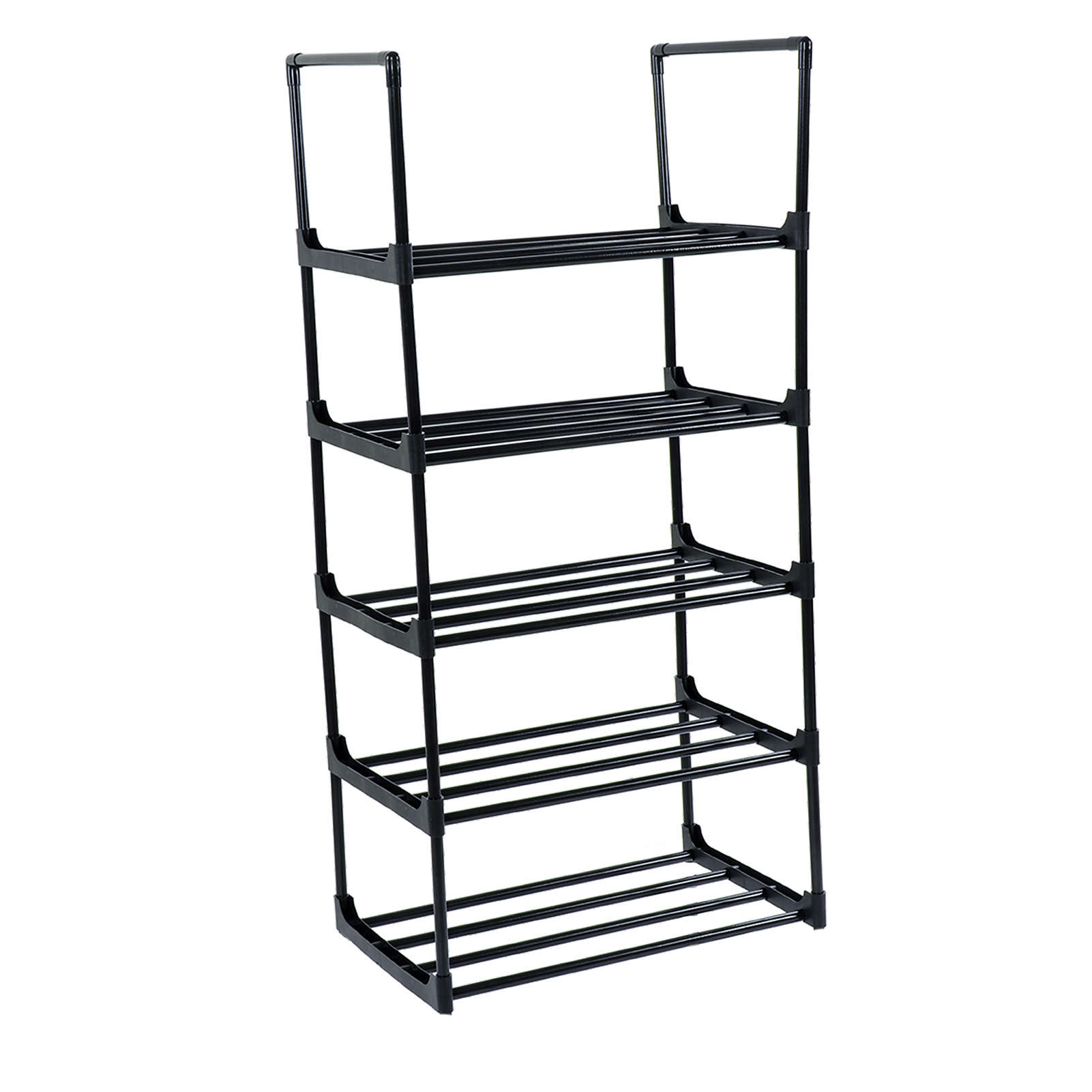 Großzügiges, Multifunktionales Schuhregal Mit 5 Ebenen Und 1 Säule Für Kleiderschrank, Flur, Schlafzimmer Und Eingangsbereich