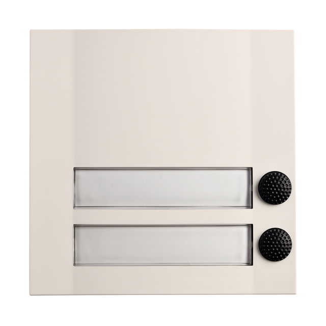 Grothe Klingeltaster 2fach 90x90x18,5mm, ws/sw DOMOLUX DUO