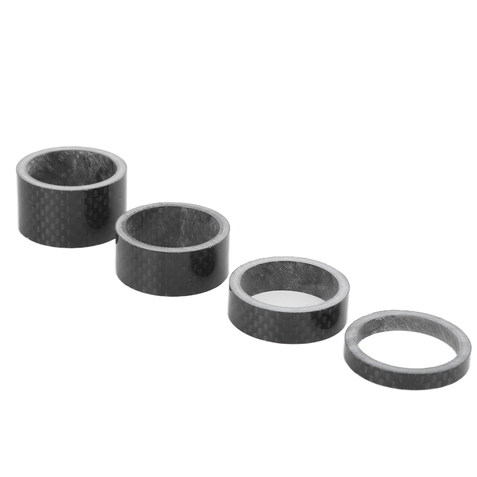 Komplettes Lenkkopfscheiben-set Aus Carbonfaser Für Fahrräder, Gabelschaft-distanzstücke, Passend Für 1,1-zoll-gabeln, 4-teiliges Set