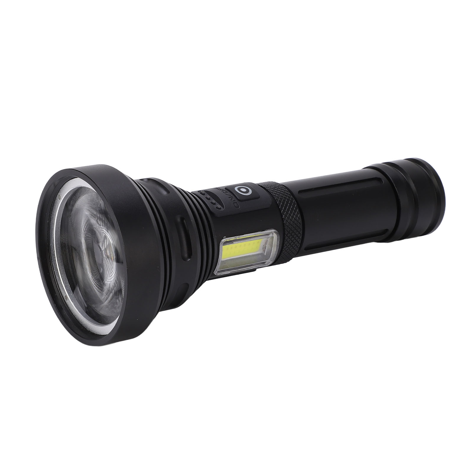 Wiederaufladbare Cob-led-taschenlampe Für Den Außenbereich Mit Teleskopzoom, Tragbar, Starkes Licht
