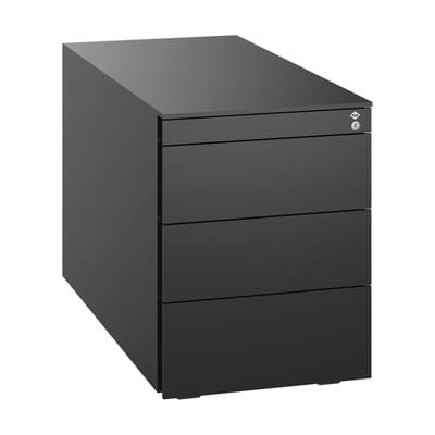 C+P Stahl-Rollcontainer, 563x430x781mm, 9005/9005