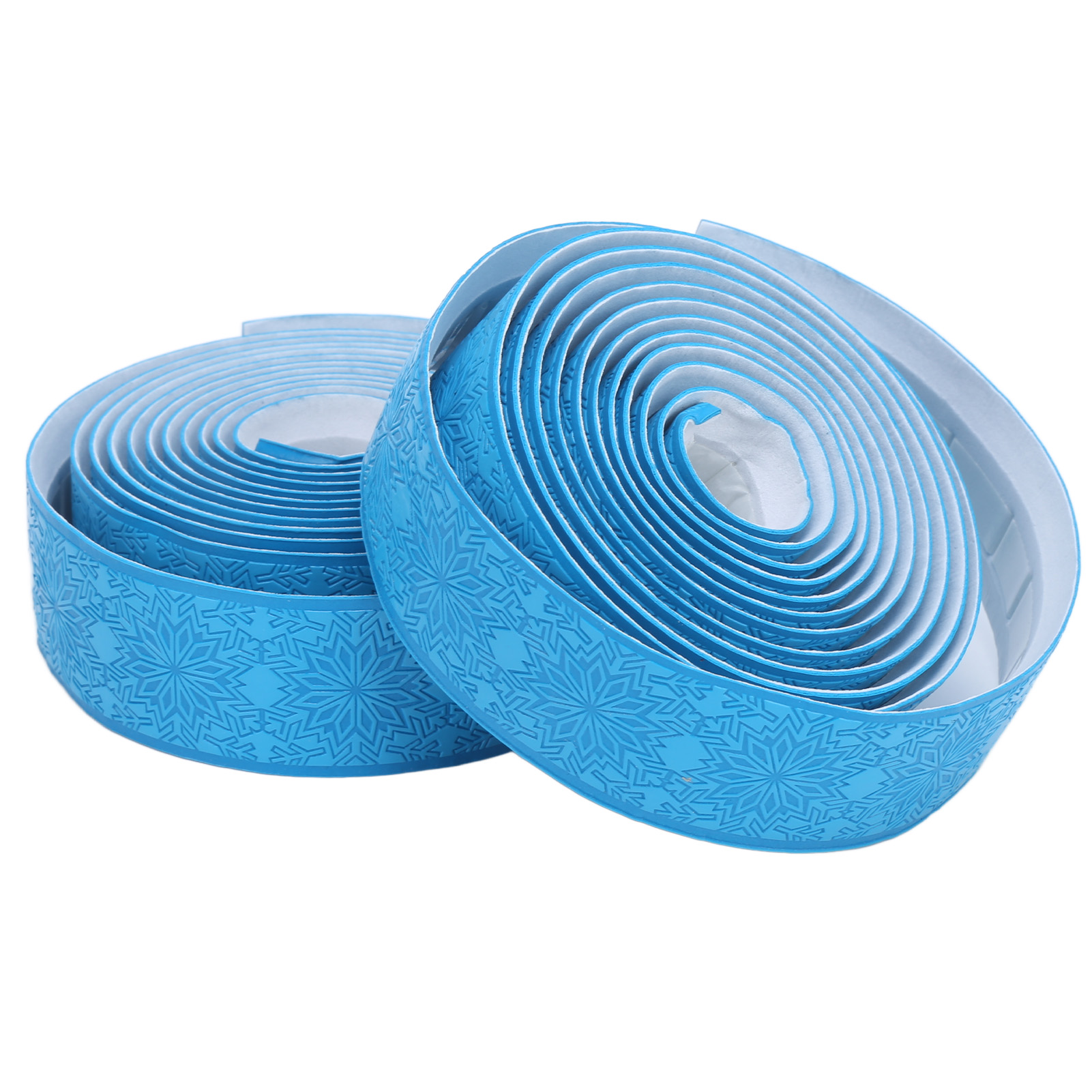 Bolany Rennrad-lenkerlicht, Wasserdichtes Silikonband, Leicht Und Robust, Blaues Schneemuster