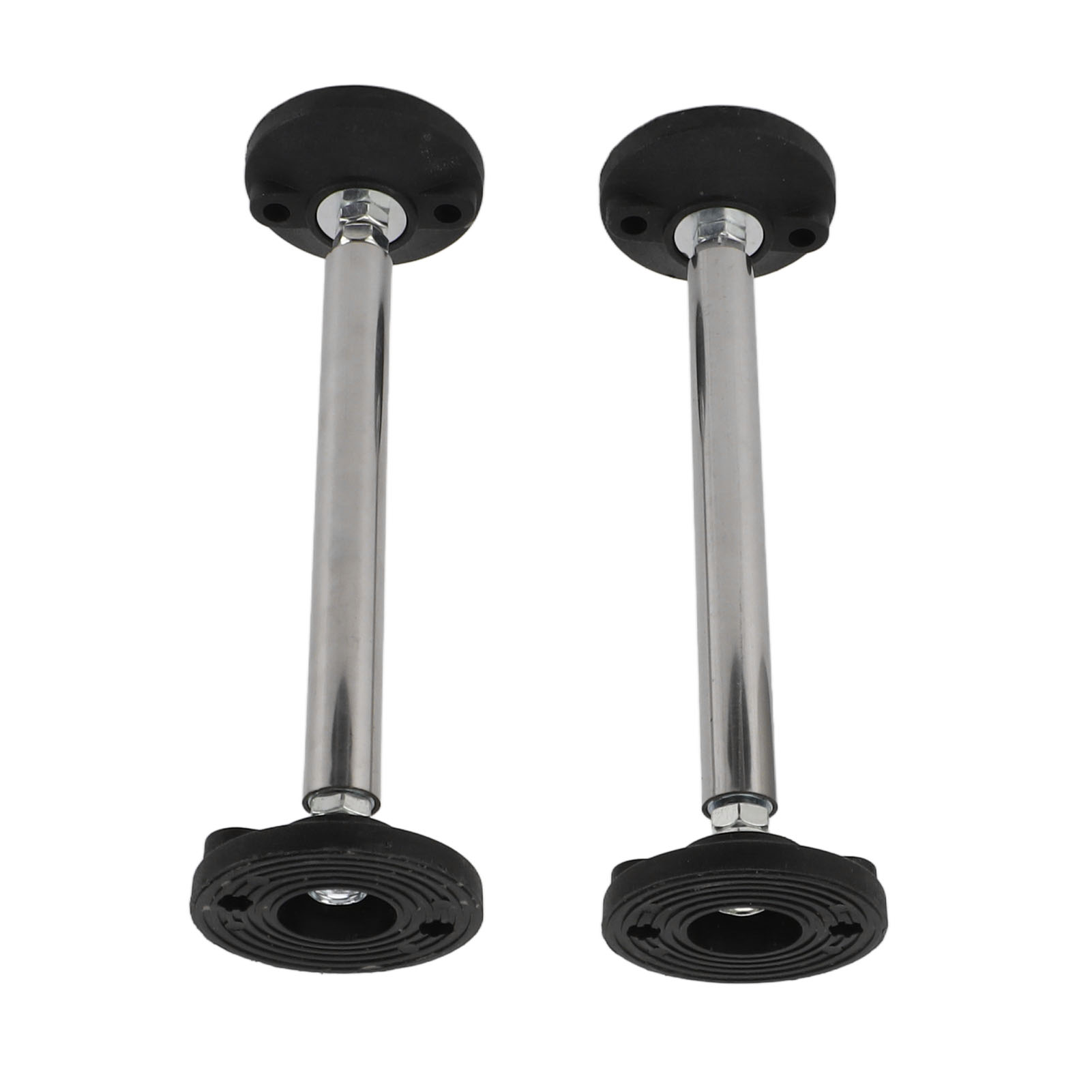 Set Aus 2 Verstellbaren Haltestangen Für Wandhängende Möbel, Edelstahl, Badezimmerinstallation, Modell 150.
