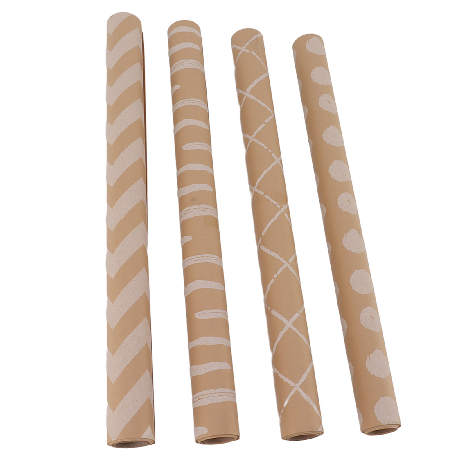 Set Mit 3 Rollen Umweltfreundlichem Kraftpapier Zum Verpacken Von Geschenken, Geburtstagen Und Hochzeiten, Inklusive Etiketten