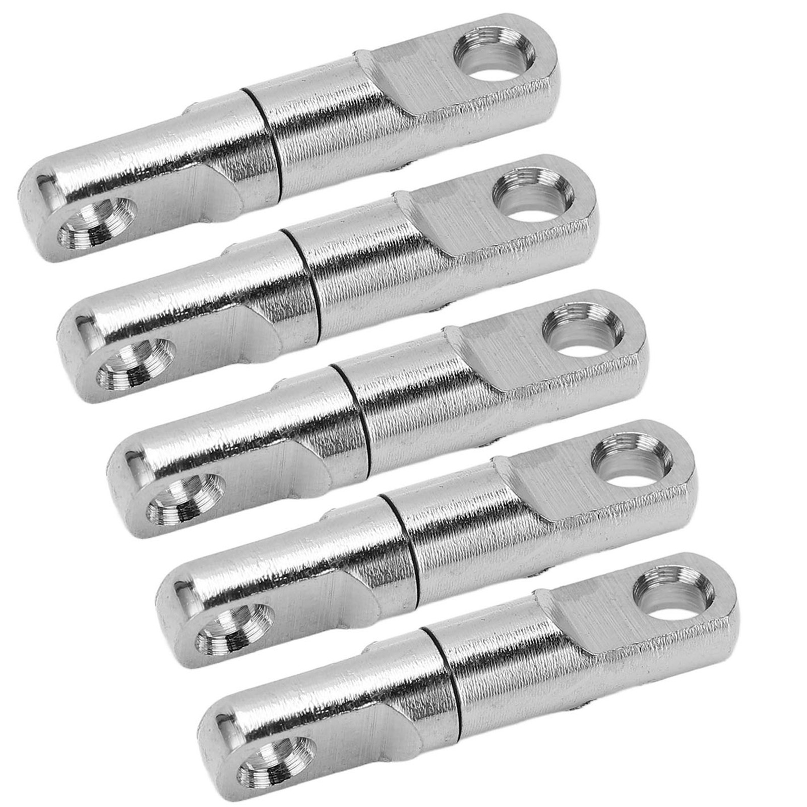 5-teiliges Set Edelstahl-wirbel-anschluss, Säulentyp, 360°-drehung, Angelwirbel-verbinderhaken Nr. 3,5