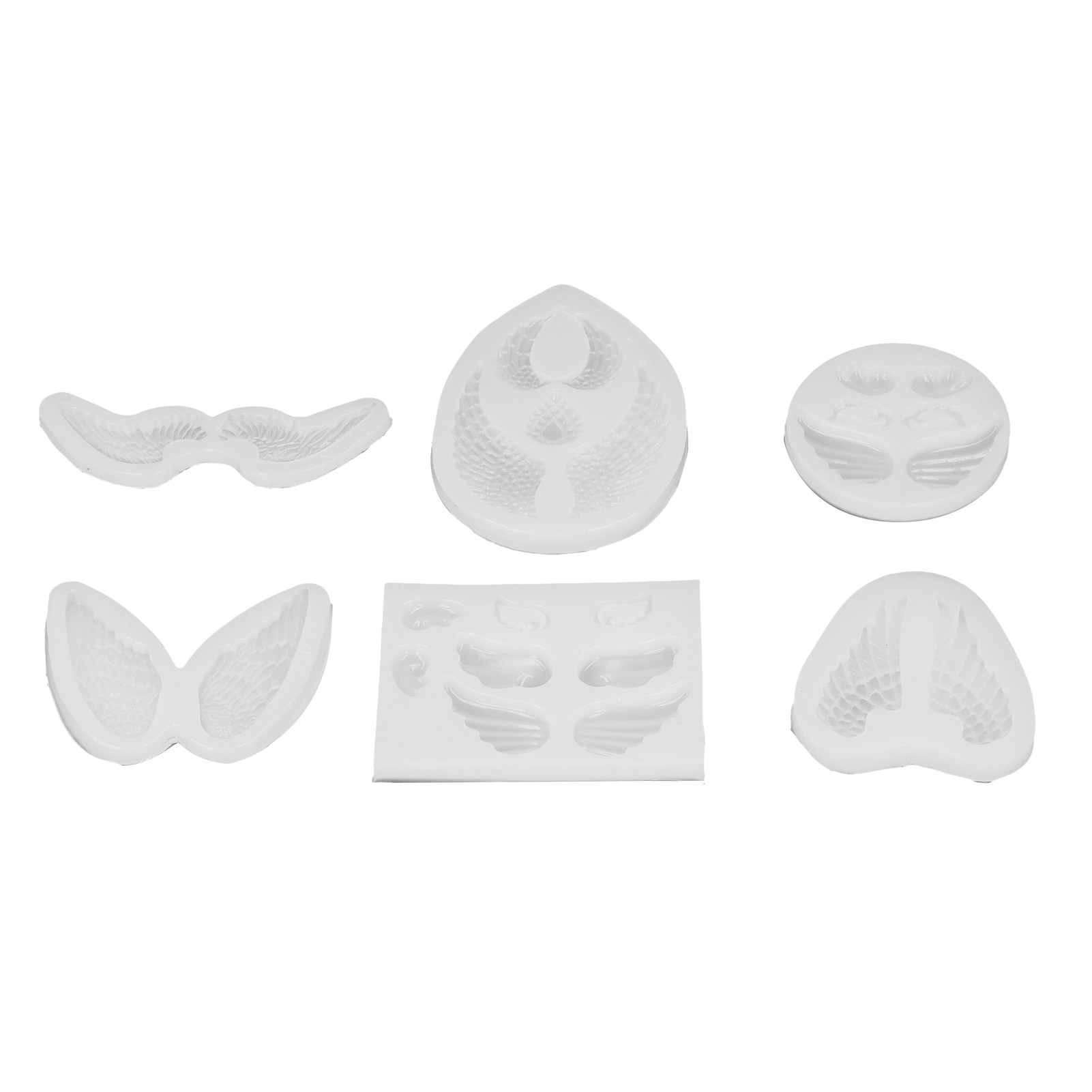 Wiederverwendbare, Transparente Und Flexible Silikonformen In Engelsflügelform Zum Backen Und Basteln
