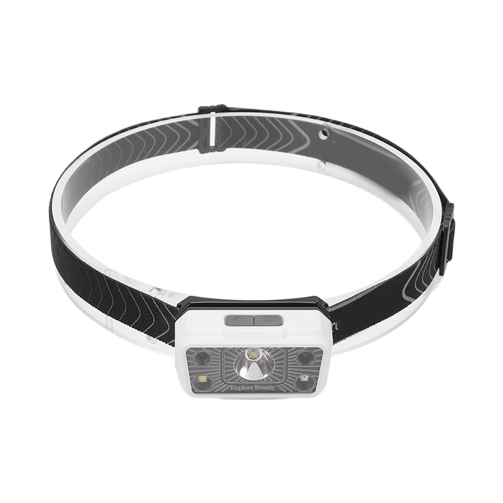 Wiederaufladbare Led-stirnlampe Mit Zwei Lichtquellen, Wasserdicht Und Verstellbar Für Angeln, Camping Und Wandern