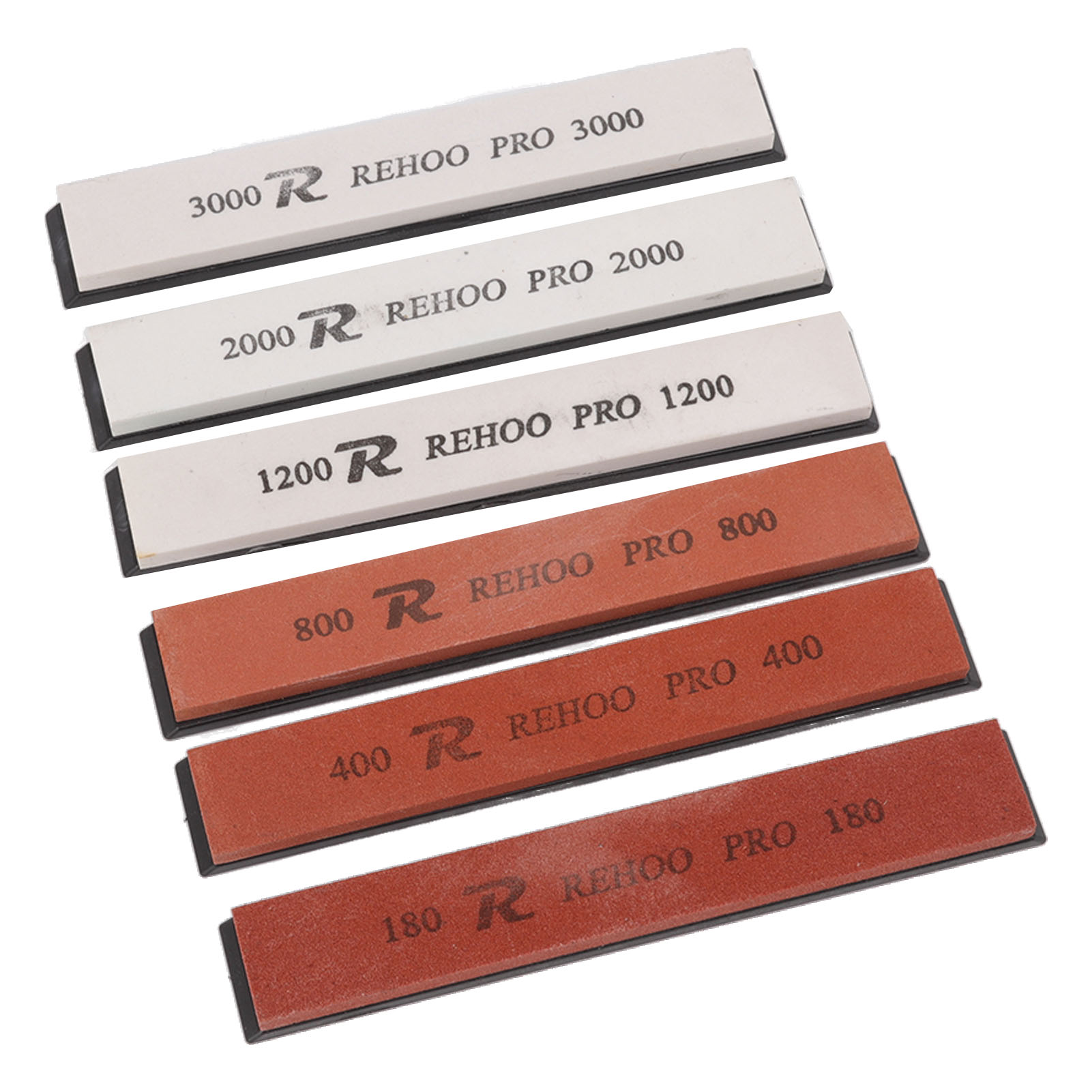 Set Mit 6 Schleifsteinen (körnung 180-400-800-1200-2000-3000), Weißer Korund, Schleifset Für Küchenmesser