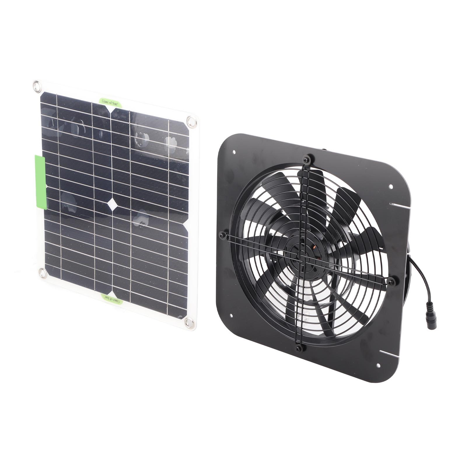 100-w-18-v-solarventilator (34,3 Cm) Für Dach, Tierhaus, Hühnerstall, Wohnmobil, Gewächshaus