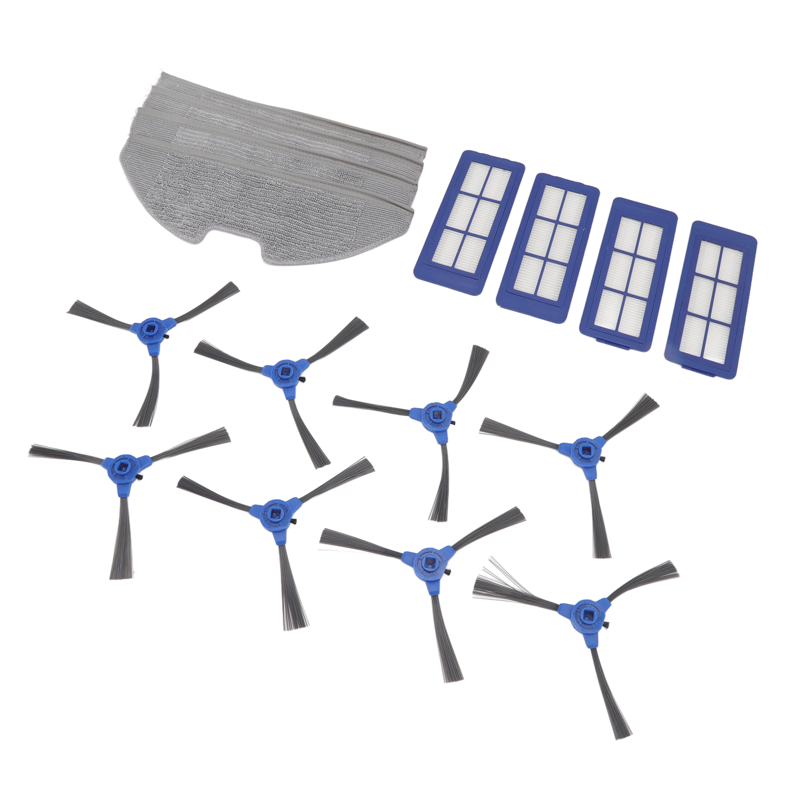 G10 Saugroboter-filterset – 4 Filter, 4 Wischpads, 8 Seitenbürsten