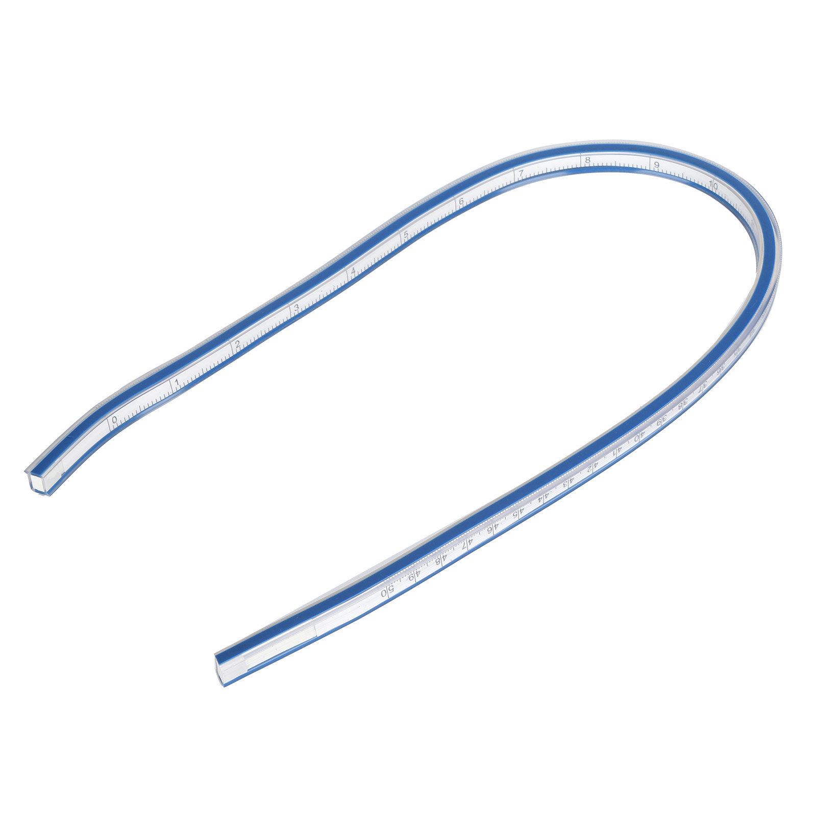 Flexibles, Gebogenes 50-cm-kunststofflineal, Flexibles Metrisches Messwerkzeug Zum Zeichnen Und Nähen