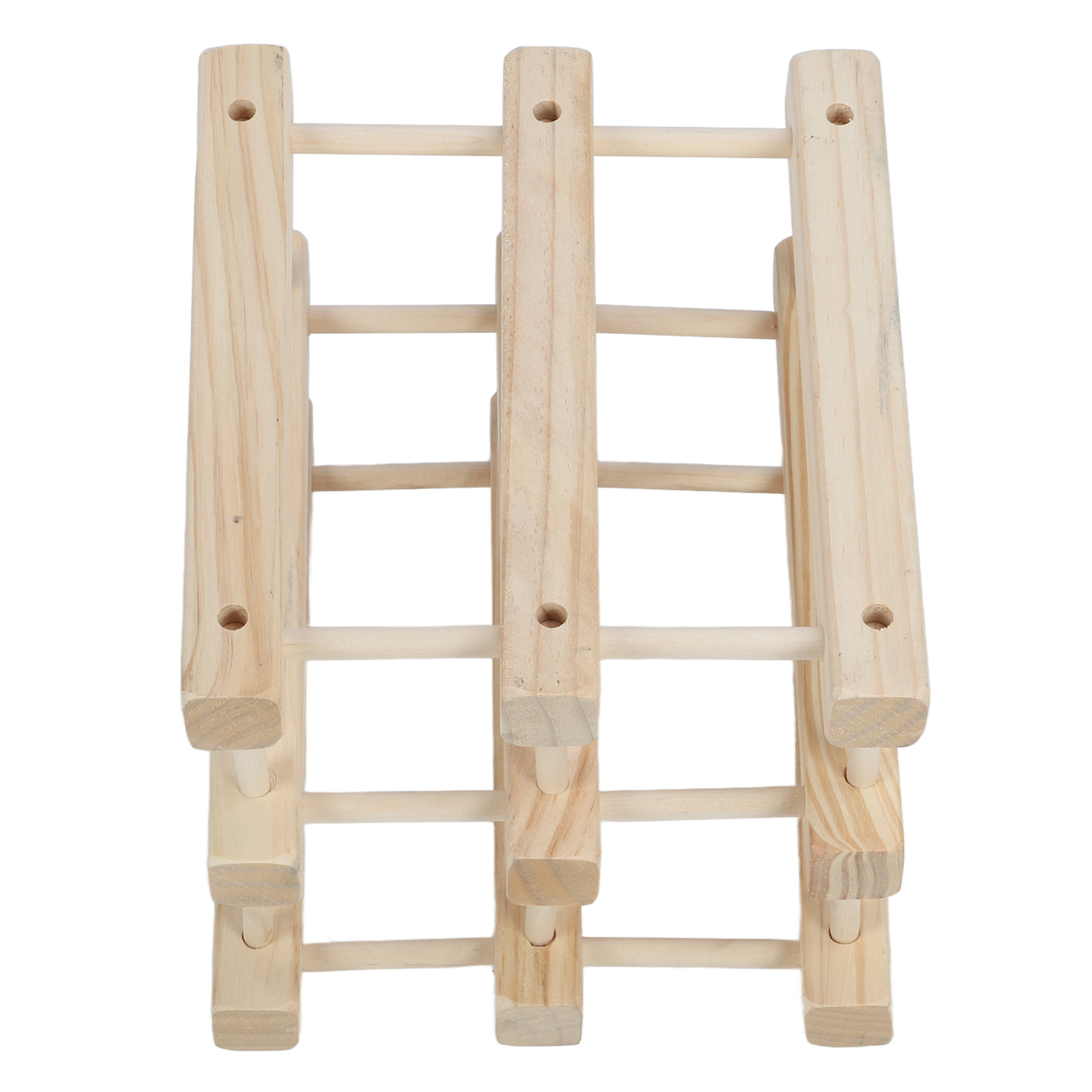 Modulares, Stapelbares Weinregal Aus Holz, Freistehender Flaschenhalter Für Küche, Bar Oder Arbeitsplatte, Bietet Platz Für 6 Flaschen.