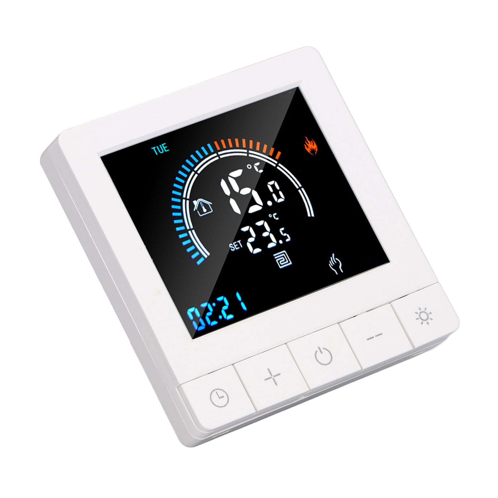 Programmierbarer Smart-thermostat Für Elektrische Heizung, Digitaler Temperaturregler Mit Lcd-display, Für Zuhause Oder Hotel, 90–240 V, 16 A, Wlan