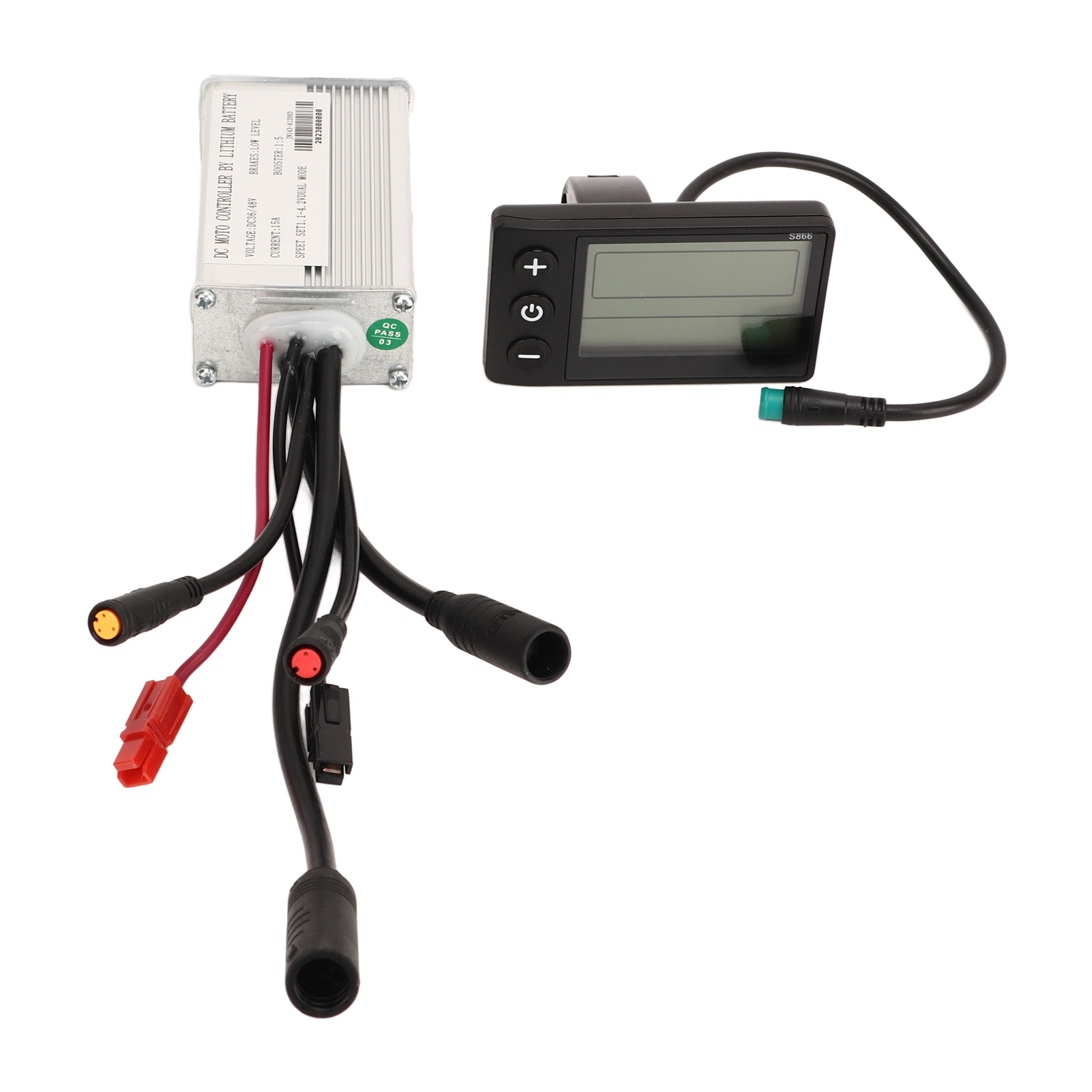 Fahrrad-umbausatz Mit S866-display, Wasserdichtem Metall-controller (36 V/48 V, 15 A, 250 W/350 W) Für Den Selbstbau Eines Elektrorollers