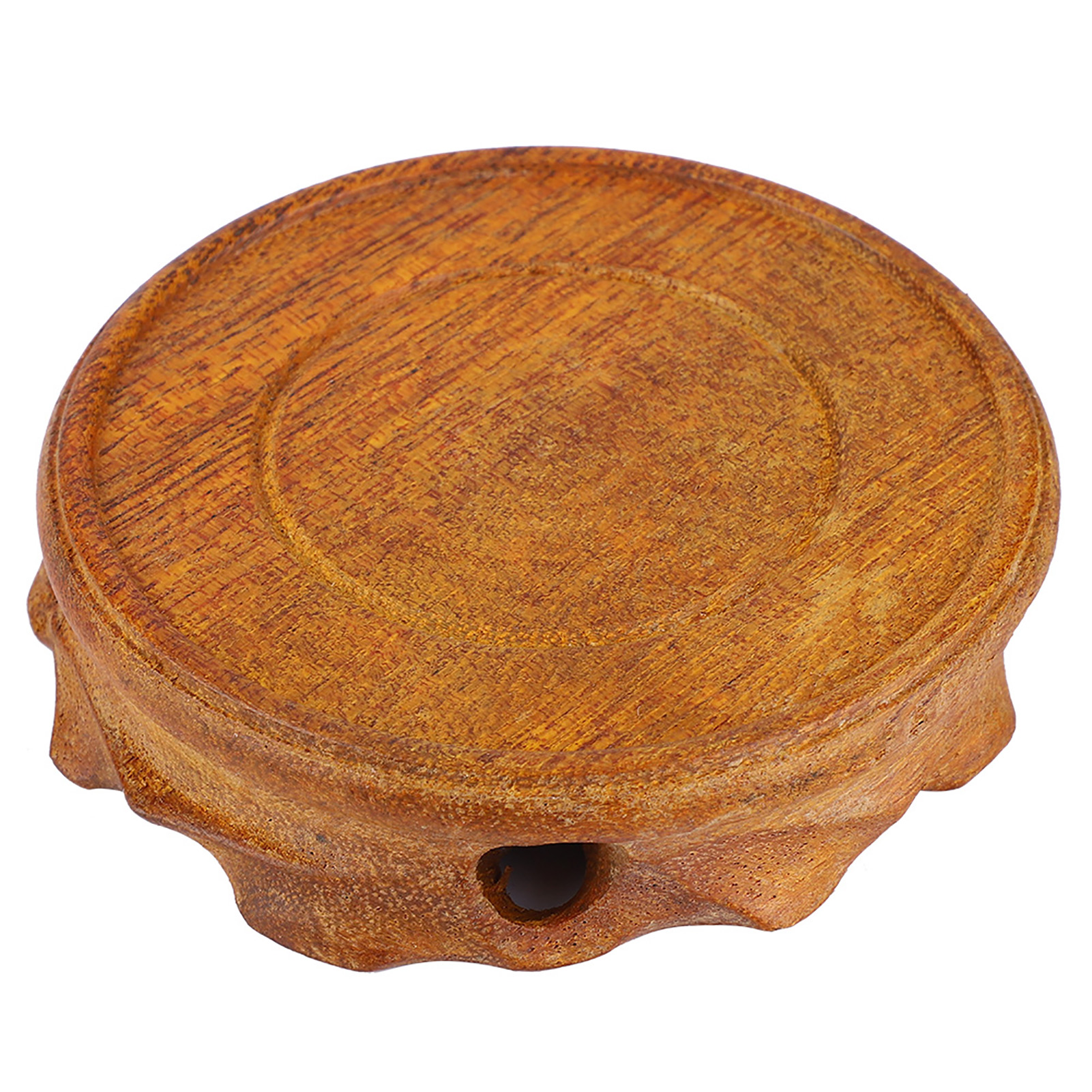 Massiver Holzständer Für Teekanne, Zentrales Teetablett, Sockel Aus Naturholz (maulbeere).