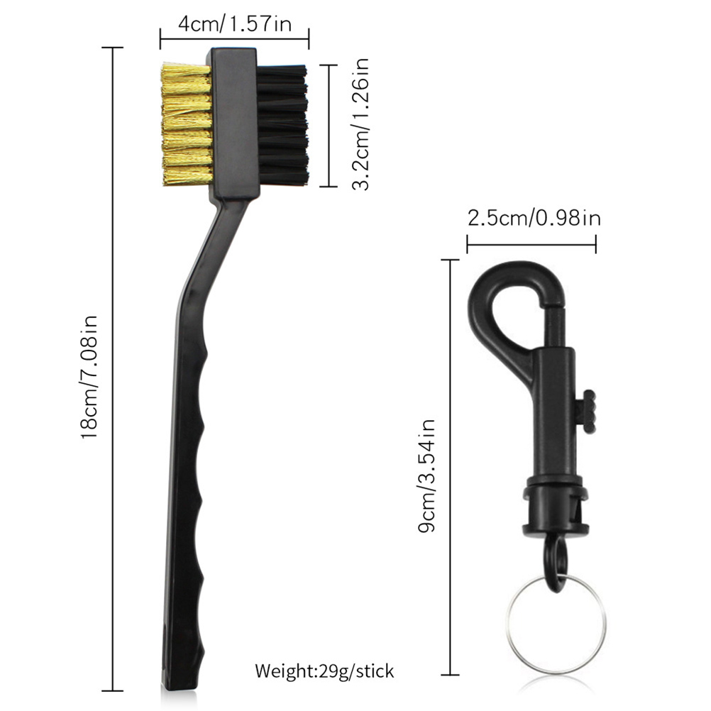 Doppelseitige Reinigungsbürste Mit Nylonborsten Und Metalldraht, Leichtes, Ergonomisches Werkzeug.