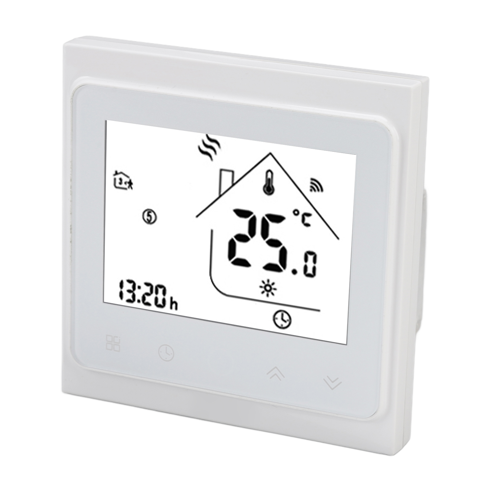 Intelligenter, Programmierbarer Wlan-thermostat Für Wasser- Und Gasheizung (95–240 V Wechselstrom), Steuerbar Per Mobil-app Und Sprachbefehl