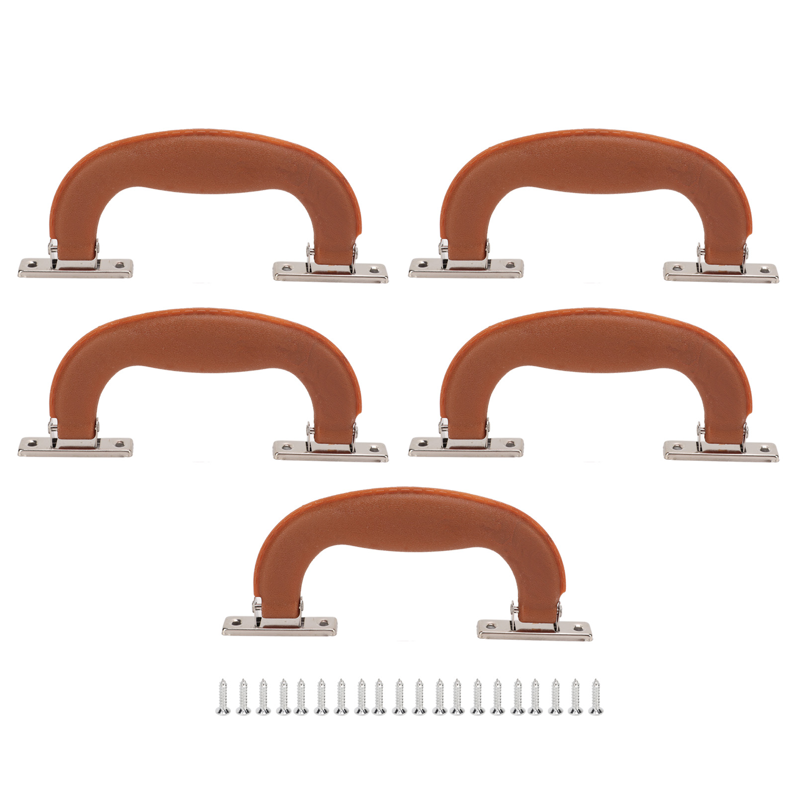 Vintage-koffergriffe, Robuste Und Langlebige Kunststoffgriffe, Ergonomisches Design, Vielseitig Einsetzbar, Braun-rot