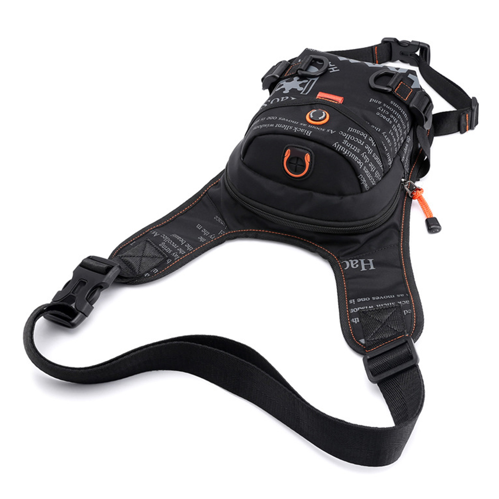 Tragbare, Wasserdichte Motorrad-beintasche Aus Nylon, Outdoor-fahrrad-hüfttasche, Brusttasche