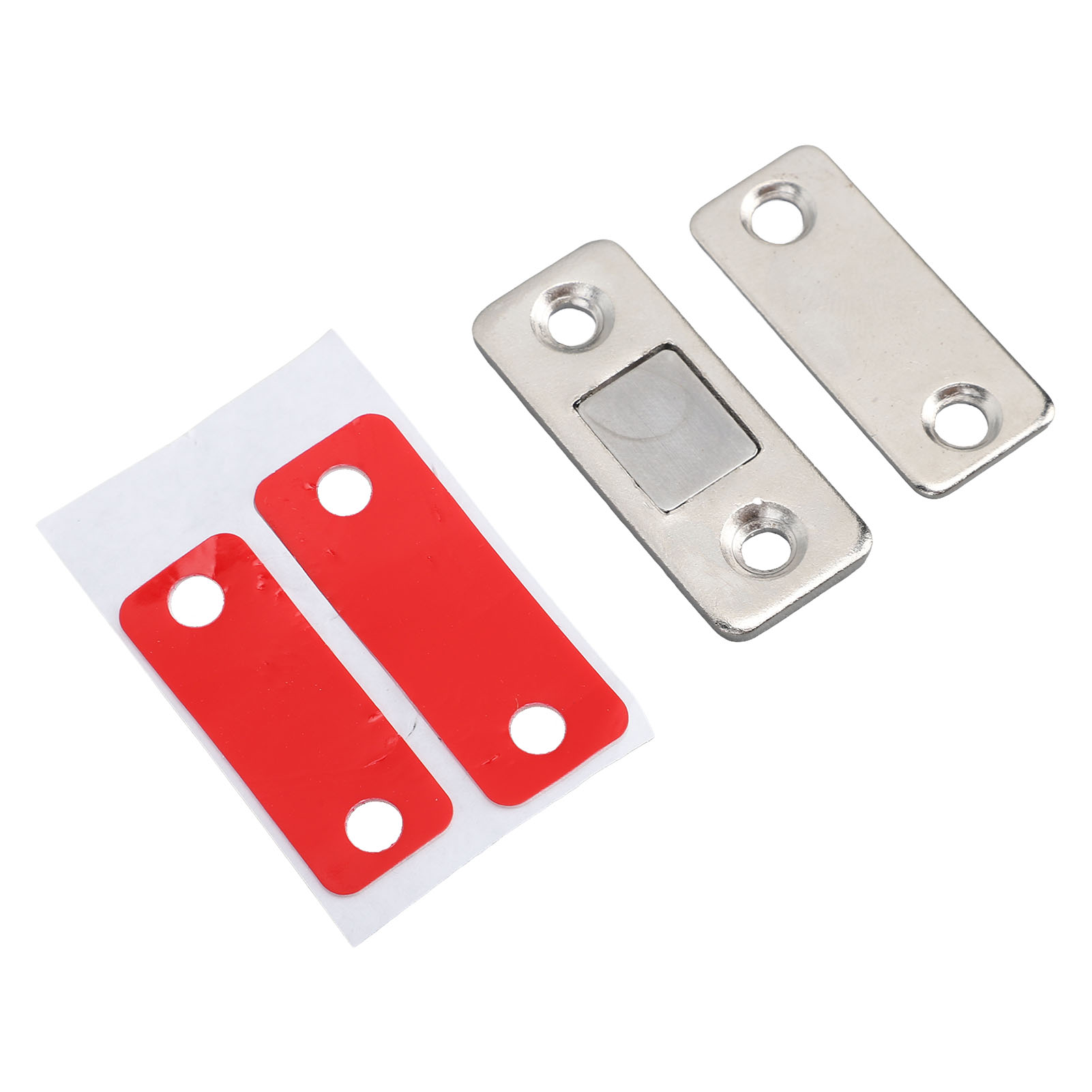 8er-pack Schlanke Türmagnete, Selbstklebender Edelstahlverschluss, 2-wege-montage, Küchenschranktürschließer