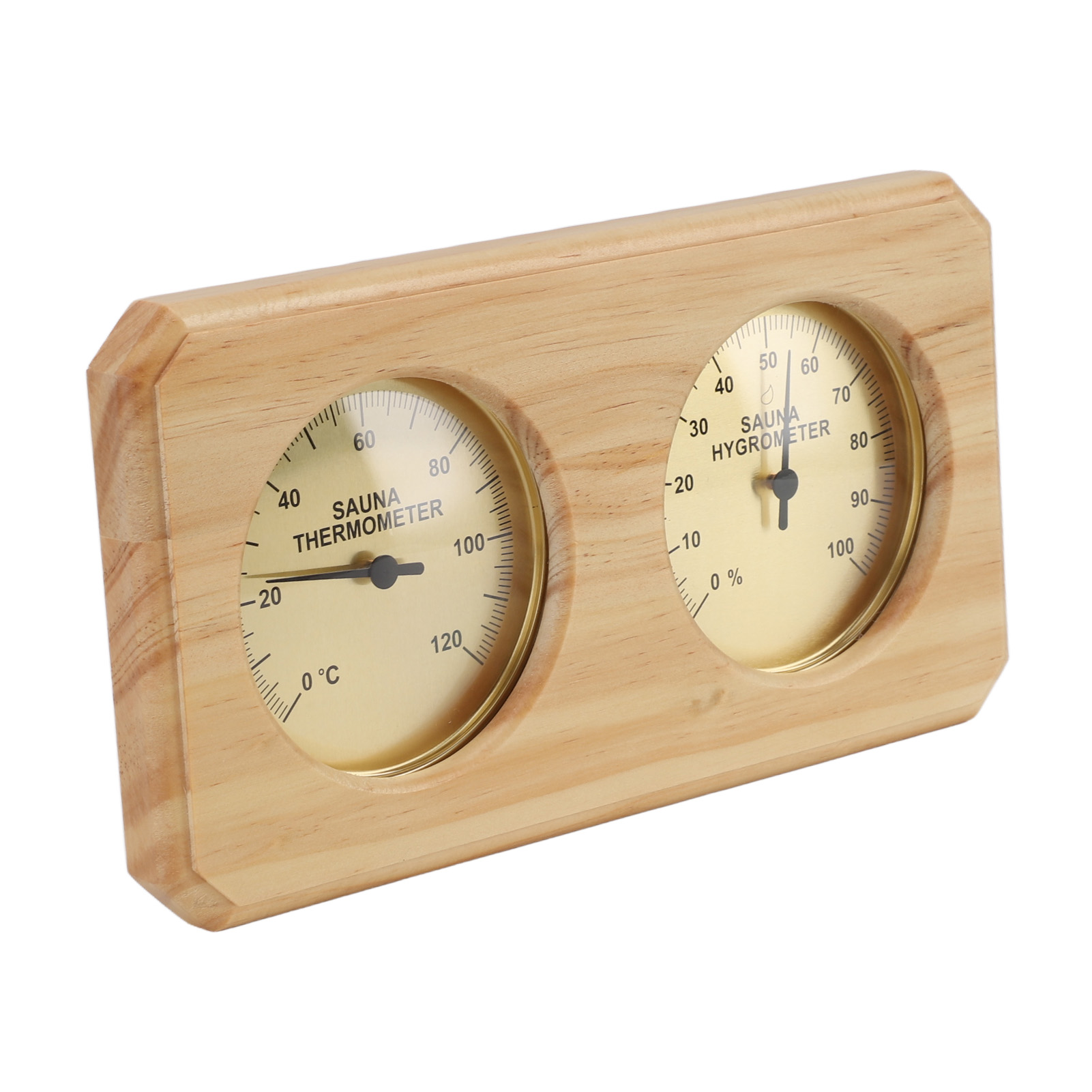 2-in-1-thermometer Und Hygrometer Aus Holz Für Die Sauna, Misst Luftfeuchtigkeit Und Temperatur In Innenräumen, Hygrometer Für Hotel- Und Saunaräume