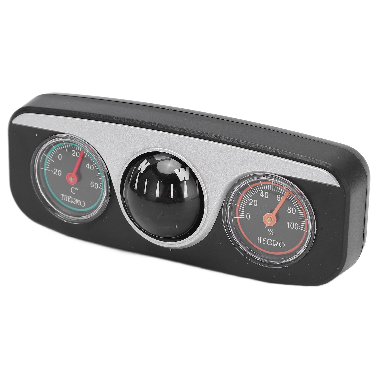 3-in-1-autohalterung Fürs Armaturenbrett: Multifunktionskompass, Thermometer Und Hygrometer
