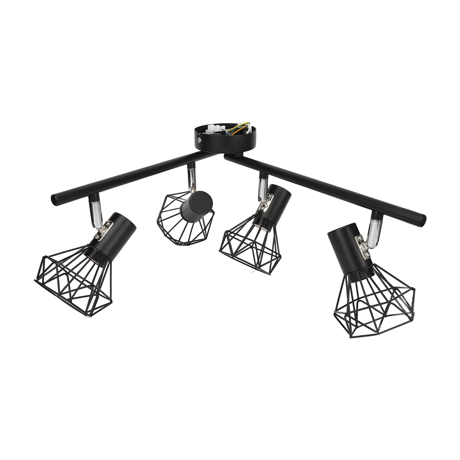 Led-set Mit 4 Verstellbaren Strahlern, Flexible Deckenleuchte Für Küche, Schlafzimmer, Restaurant