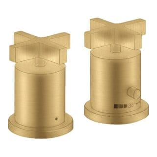 hansgrohe Fertigmontageset Axor Citterio 2-L-W-Ran-Arm, m TH, KrG, brush. gol opt