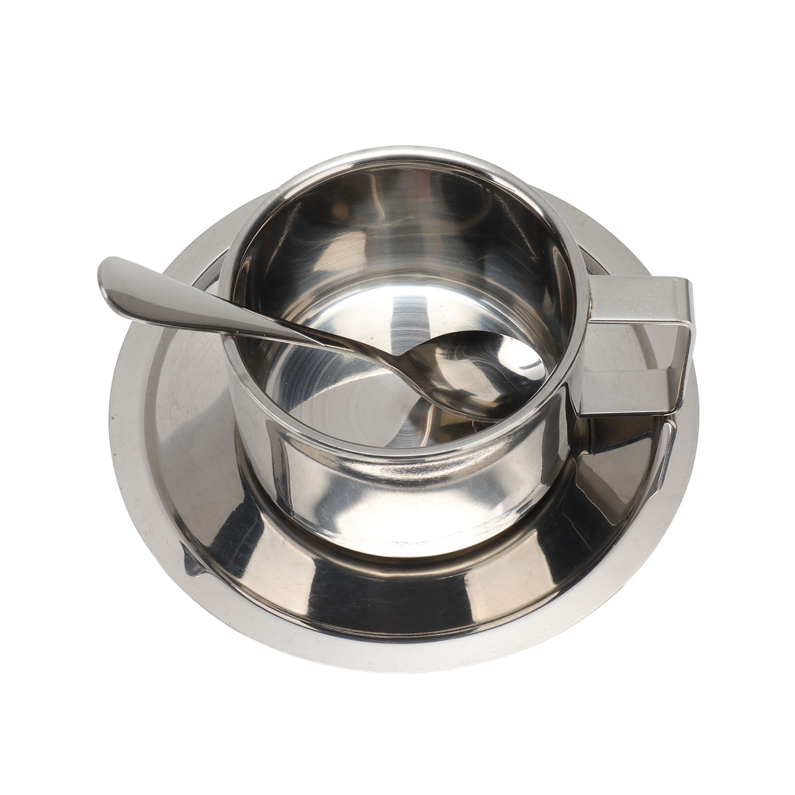 Doppelwandiges Edelstahl-becherset (200 Ml), Moderne Und Rostfreie Kaffeetasse, Perfekt Für Latte Macchiato, Cappuccino, Tee, Ideal Für Zuhause, Büro, Cafés Und Camping.