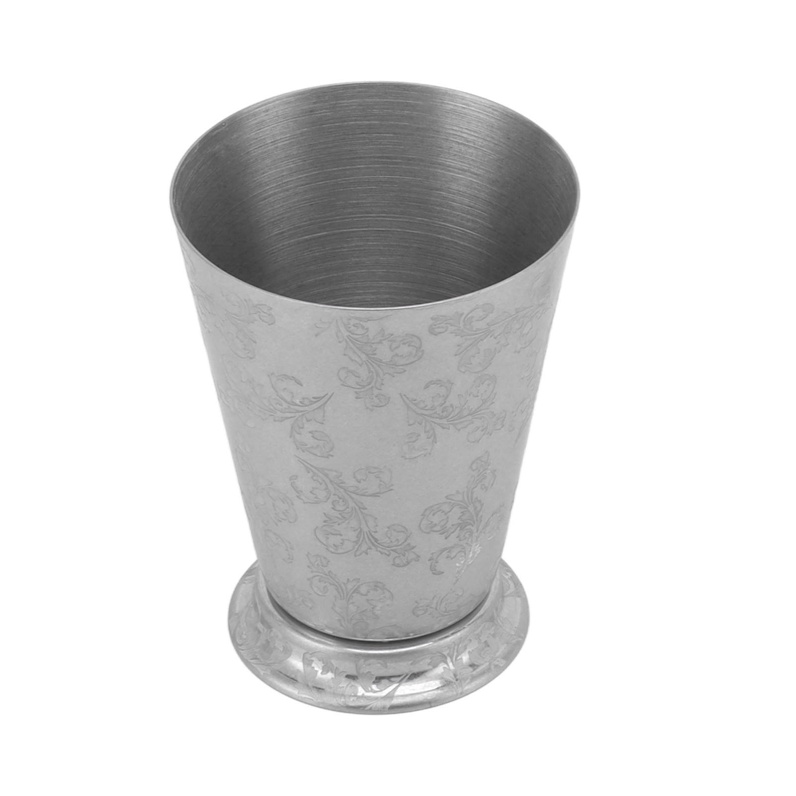 Cocktailglas Aus Edelstahl, Mint-julep-becher, Moscow-mule-glas, Bier- Und Kaffeebecher, Blattstruktur