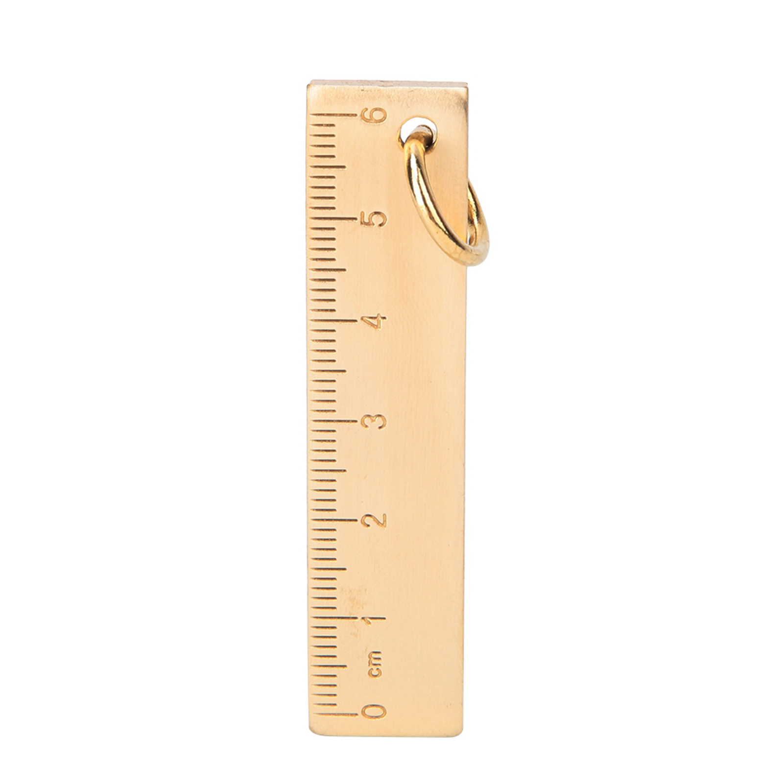 Miniatur-messinglineal 6 Cm X 3 Mm, Geschenkanhänger, Schul- Und Bürobedarf